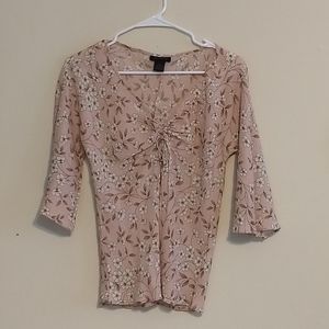 The Limited Floral Silk Top, Size S